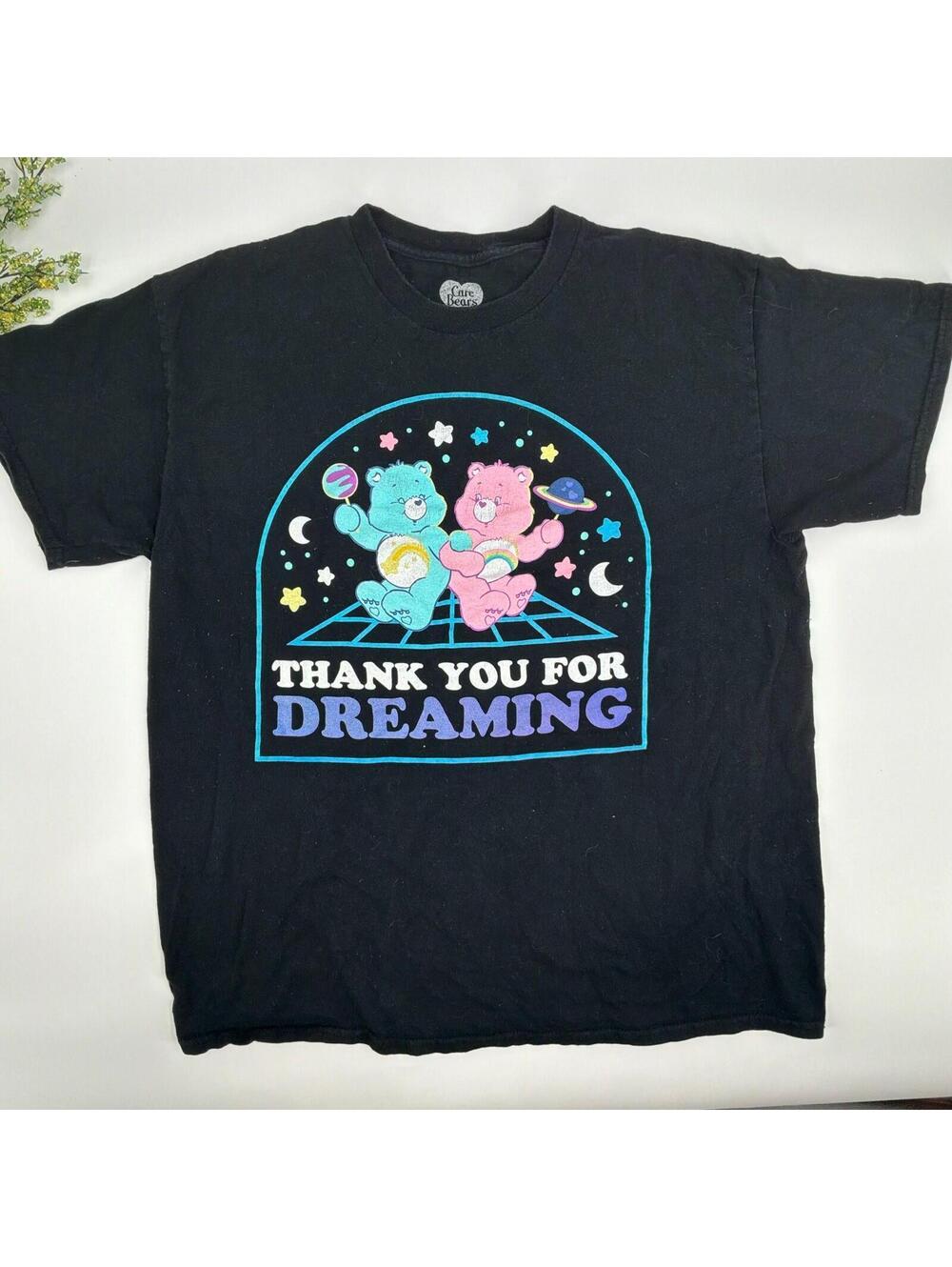 Care Bears Black Thank You For Dreaming Cotton Tee Size L